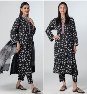Ladies khaddar 3pc suit