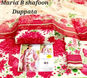Embroidered Lawn 3pc Mariab