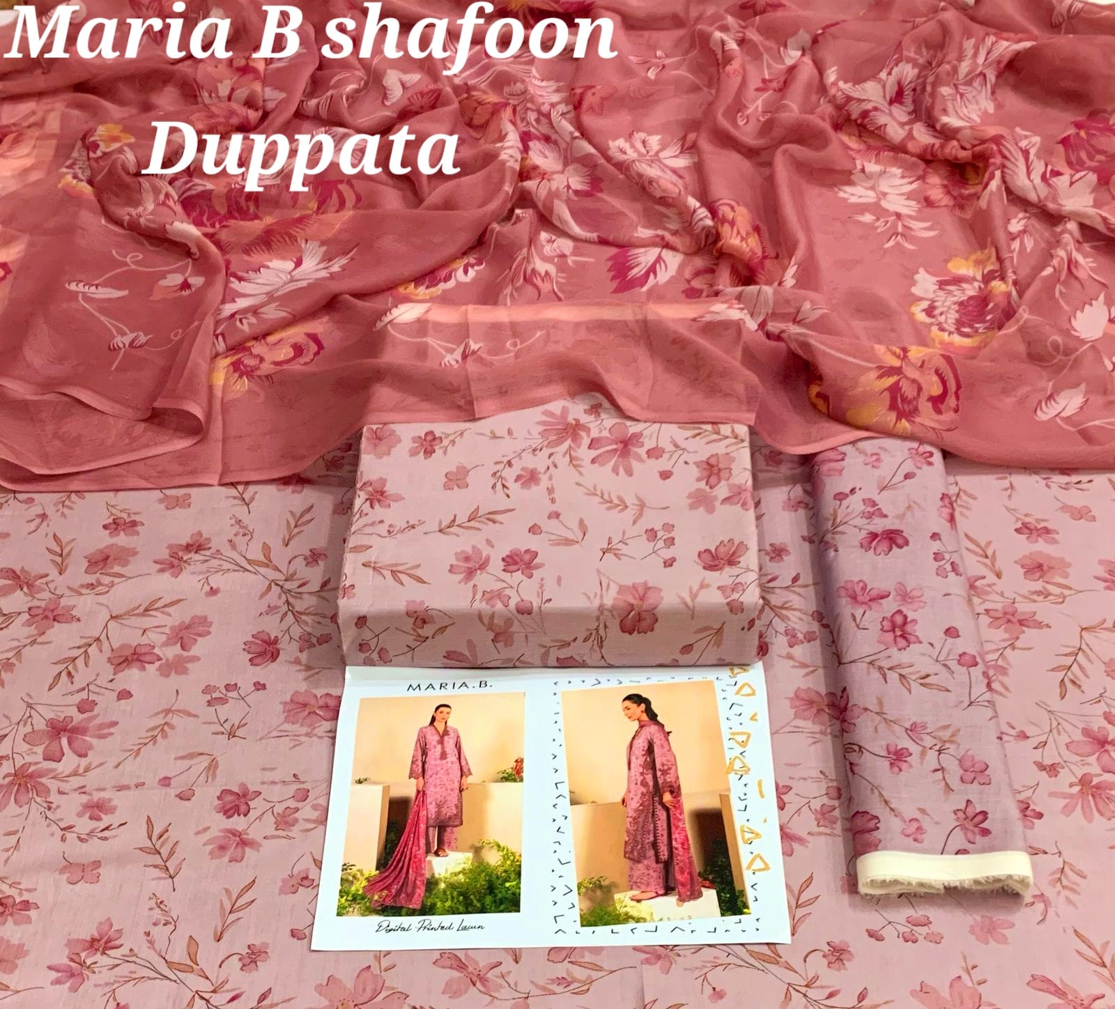 Unstitched Lawn Dresses 3pc