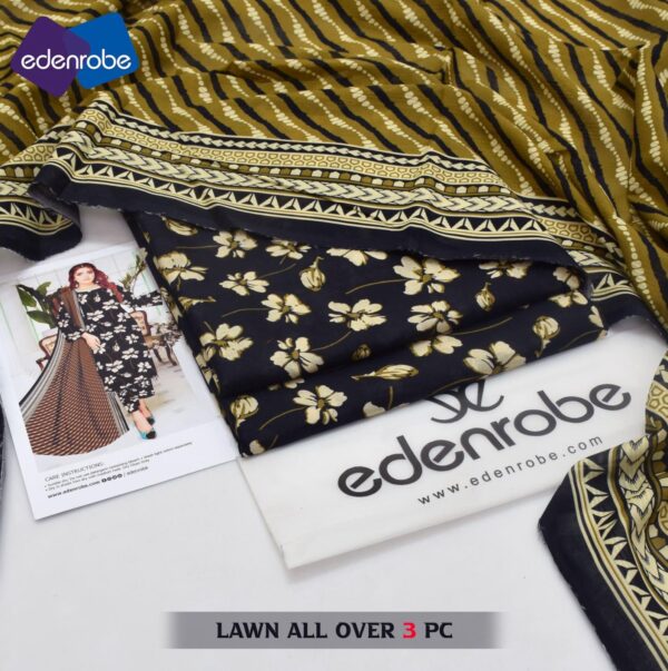 3‑piece printed lawn sets