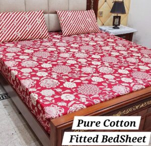 Affordable Cotton Fitted Bed Sheet