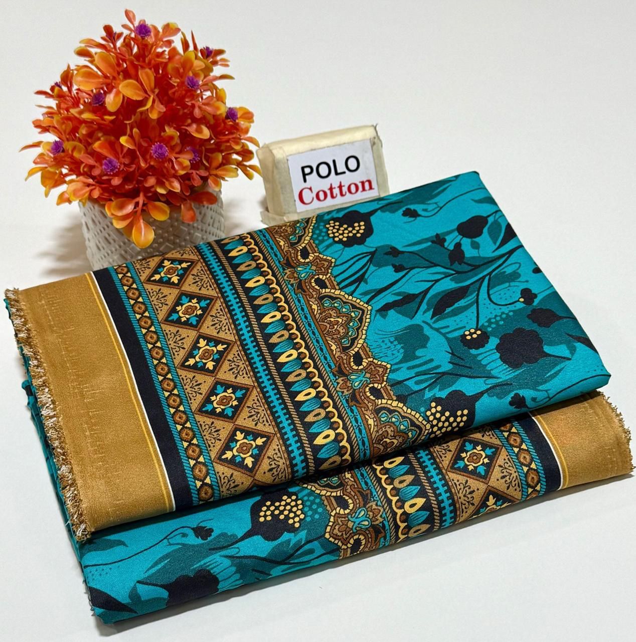 2PC Printed Cotton Suit