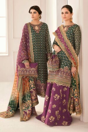 Luxury Organza Embroidered Suit – Wedding & Party Wear 2025