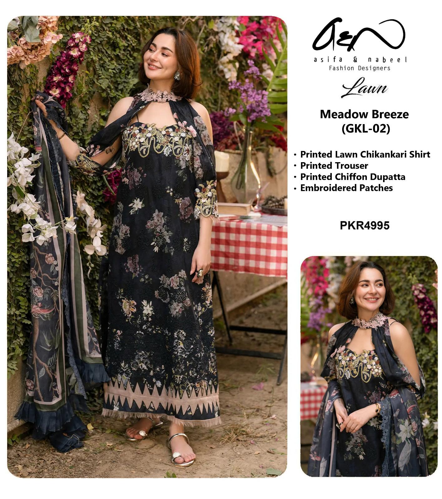 Luxury Chiffon Embroidered Suit – Wedding & Party Wear 2025