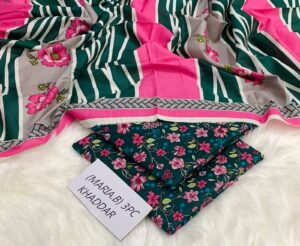 Printed Khaddar Suit with Wool Shawl – Pakistani Design 2025