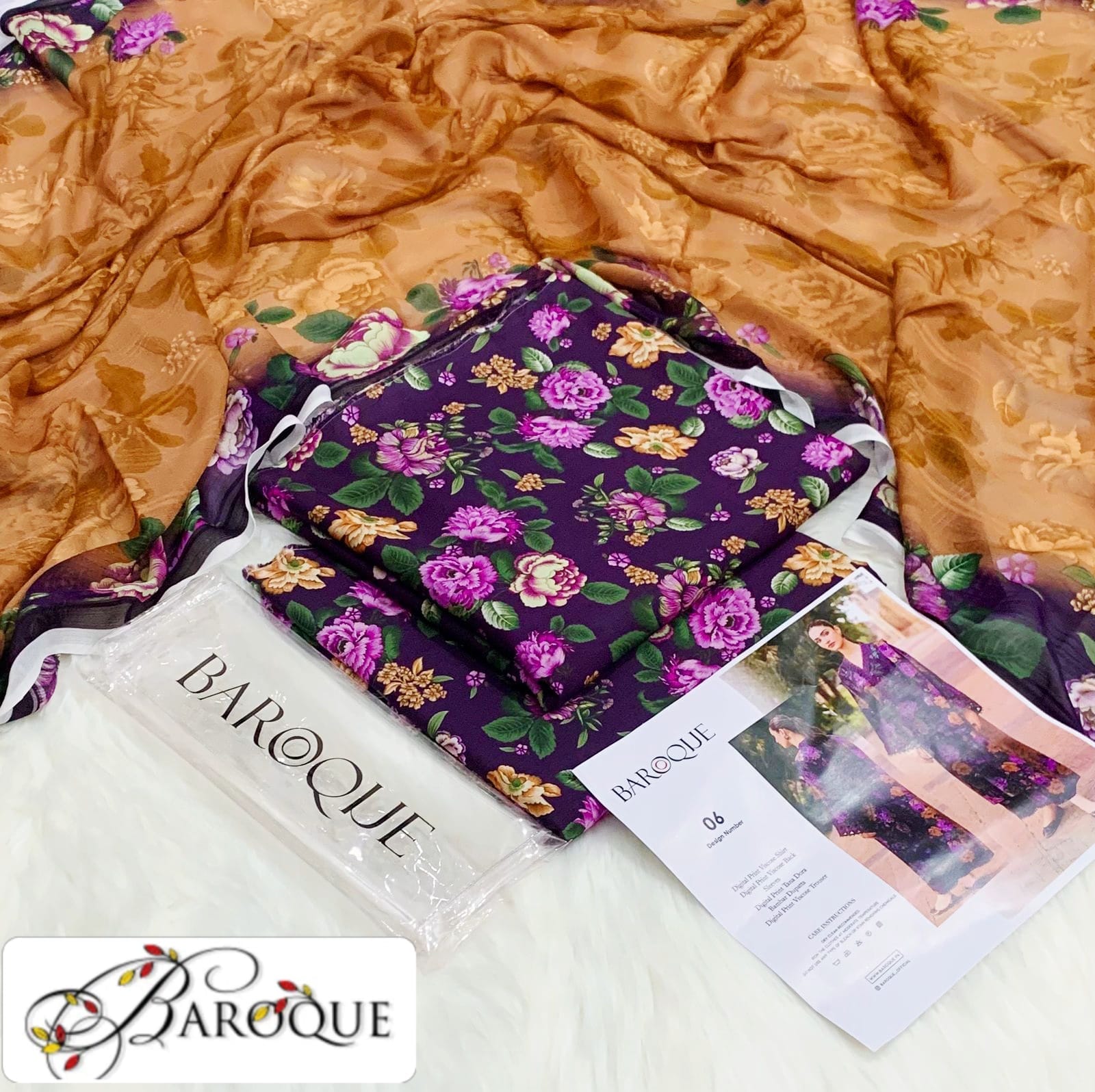 Viscose printed suits with dupatta