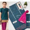 Kids Lawn Embroidered Suit