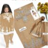Kids Lawn Embroidered Suit