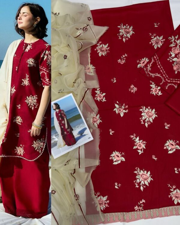 Embroidered Lawn Dress for Party