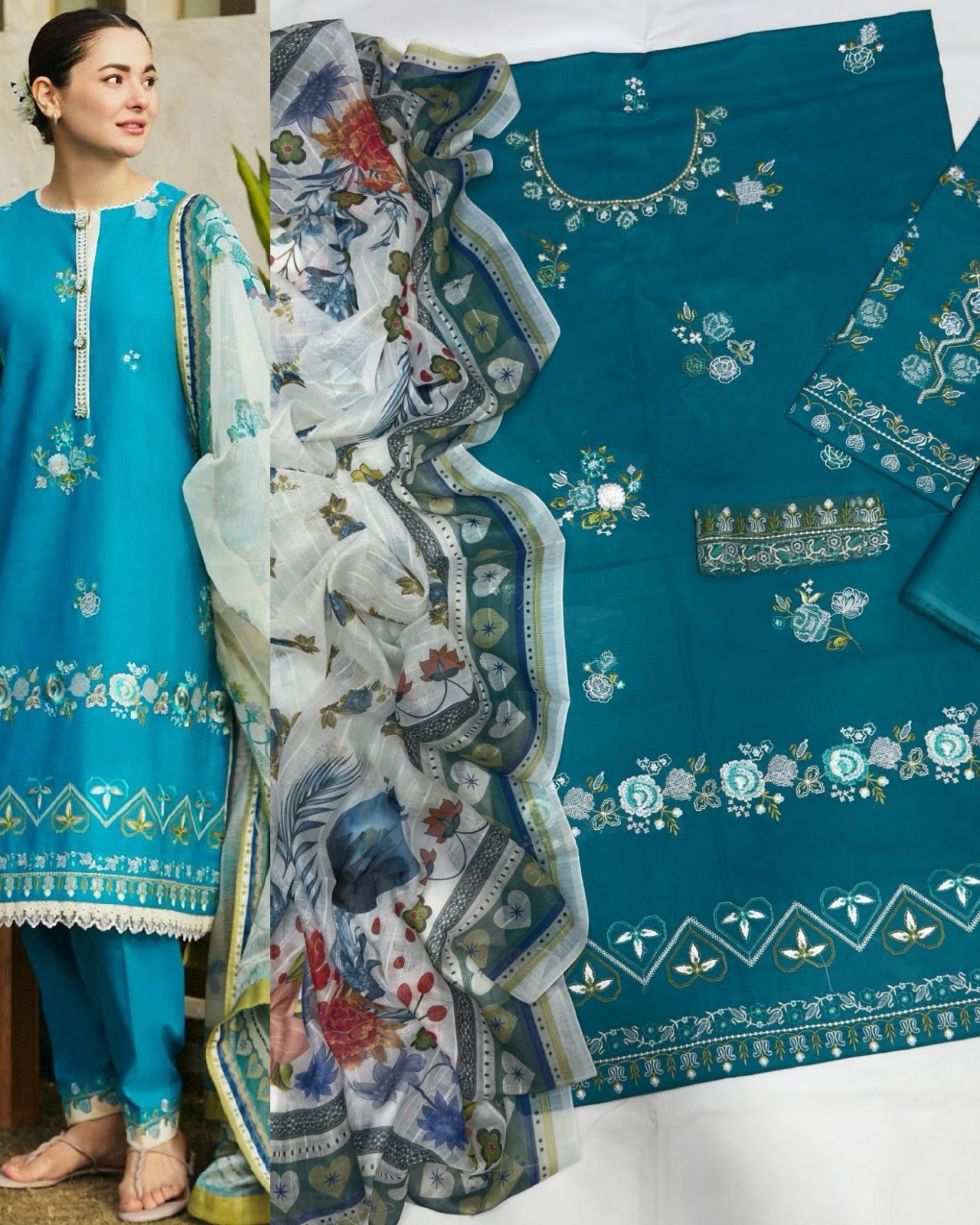 Designer Embroidered Lawn Suit