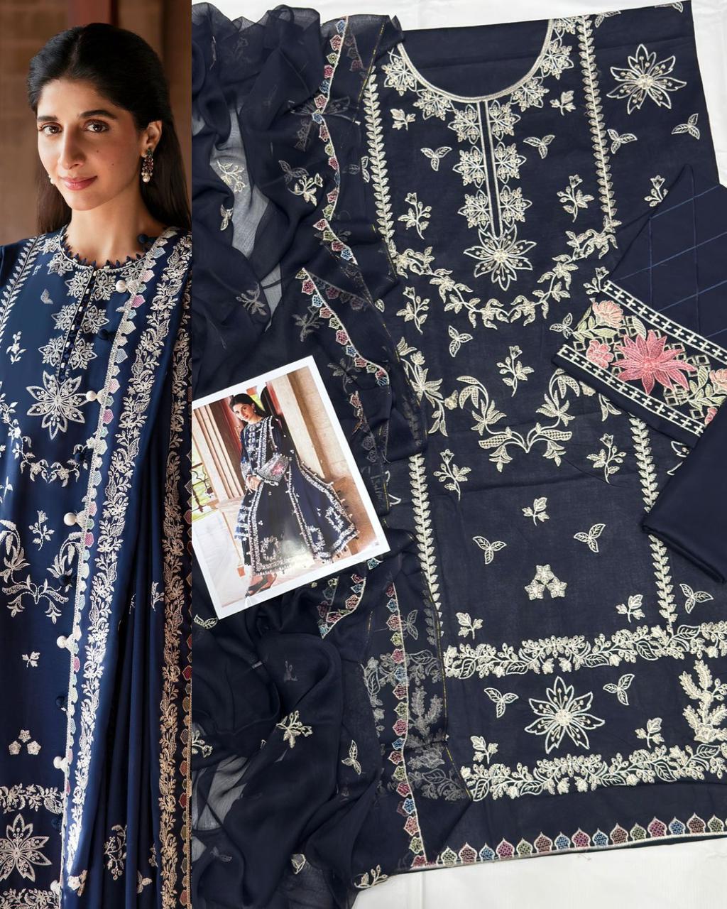 Lawn Embroidered Suit Clearance Sale