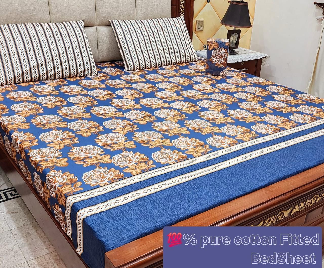 Full Printed King Size Bed Linen