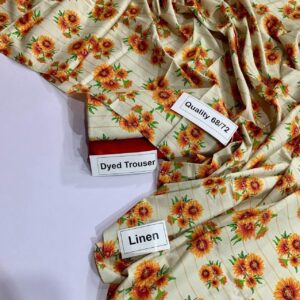 Premium Linen 2 Piece Suit for Women – Digital Printed Design