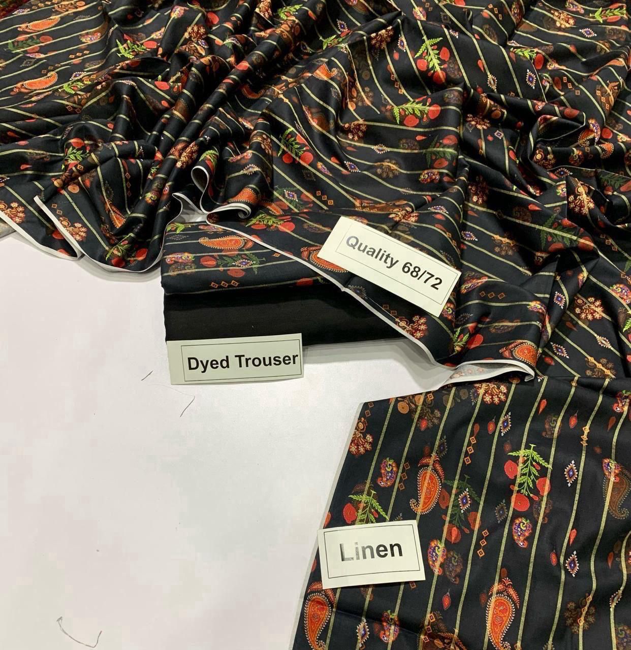 Designer linen shirt & trouser set