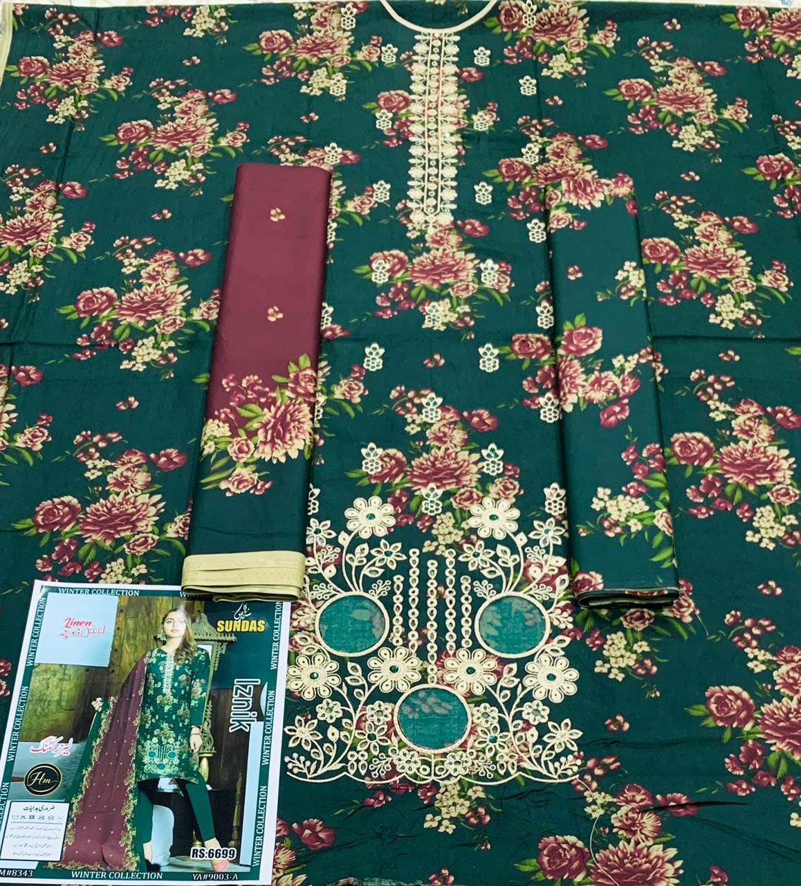 Women Winter Linen Suits Pakistan