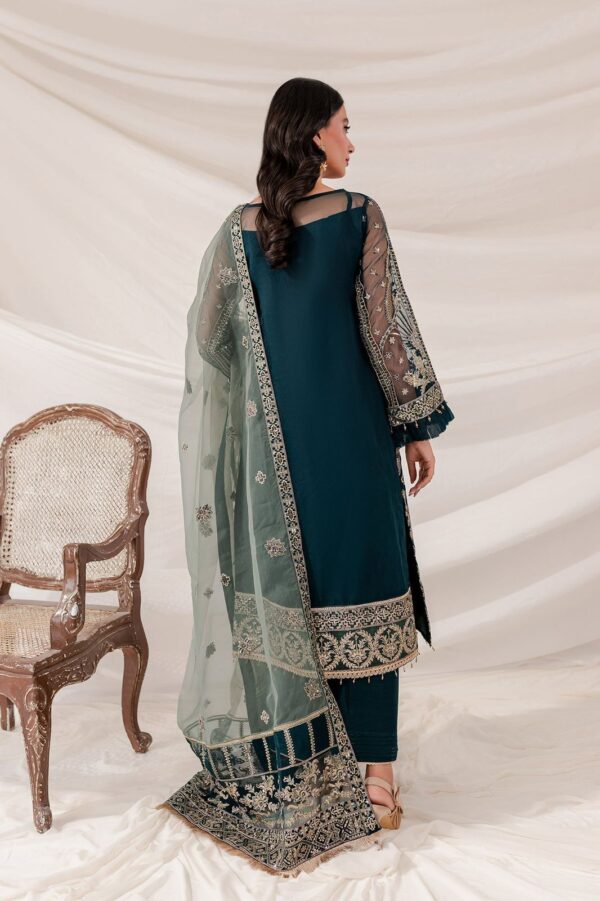 organza suit with satin silk trouser