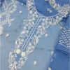 organza thread work suit
