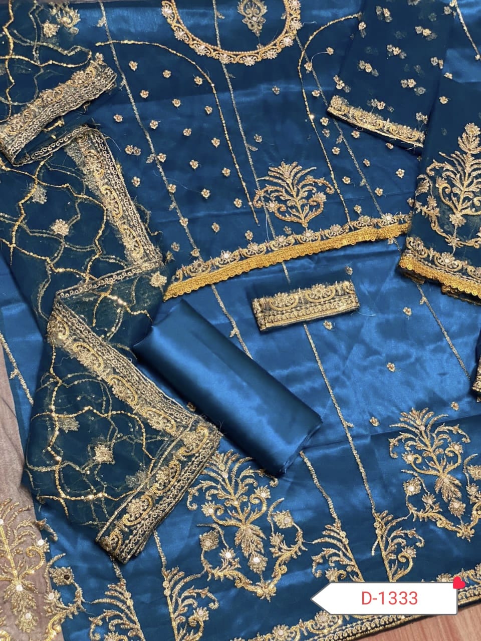 Long Frock with Mirror & Sequence Work