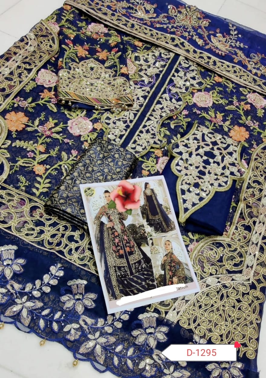 Organza Suit with Sheesha Jamawar Trouser