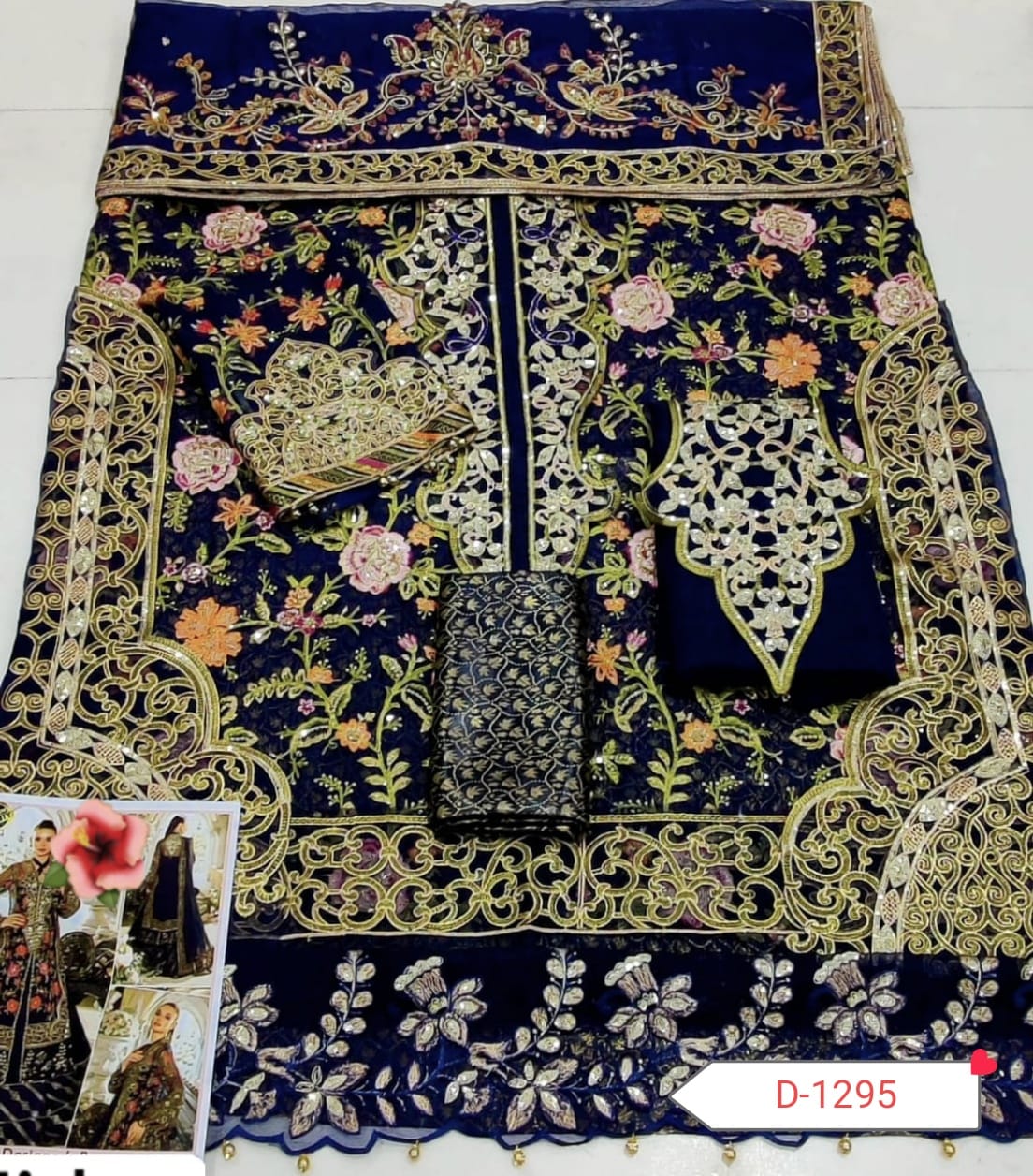 Maria B Embroidered Luxury Dress