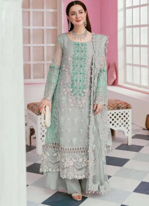 Organza Embroidered Party Wear Suit