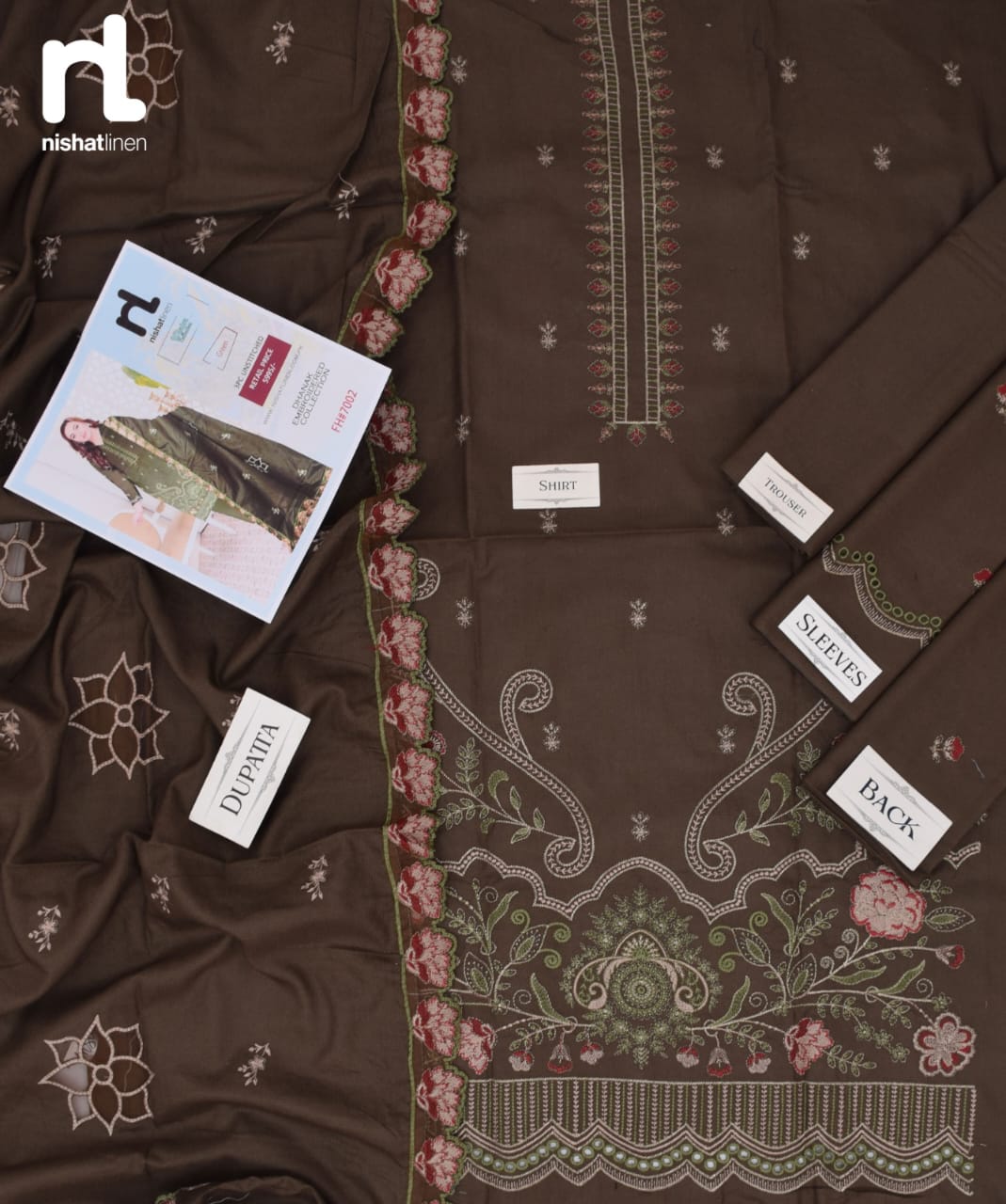 Luxury Women’s Dhanak Party Suit – Sky Blue Shade