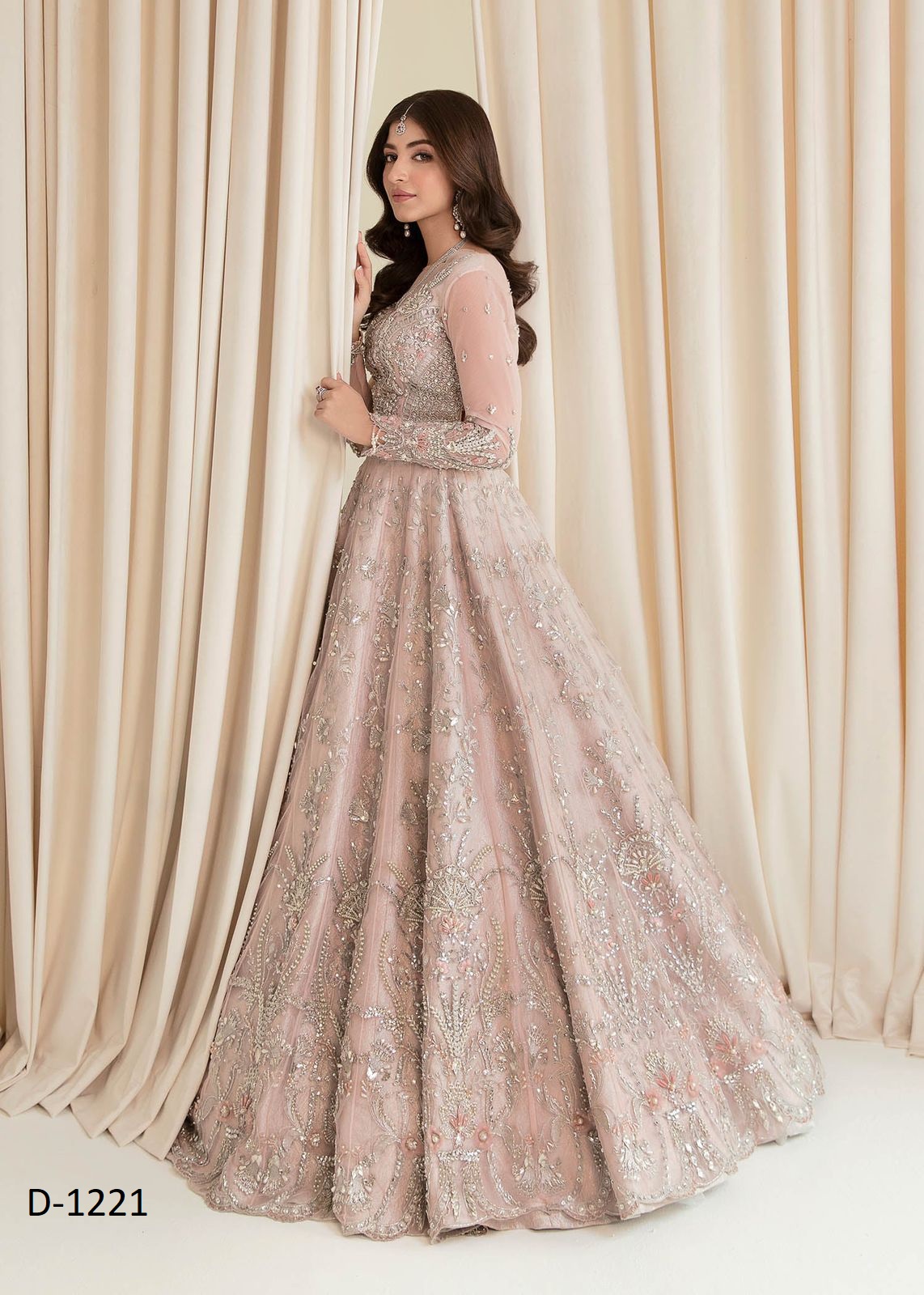 Maria B Net Frock with Satin Silk Trouser