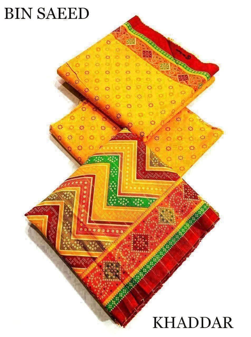 Get Bin Saeed Original Khaddar 3pc