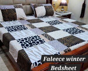 3 Piece King Size Bedsheet with Pillow Covers