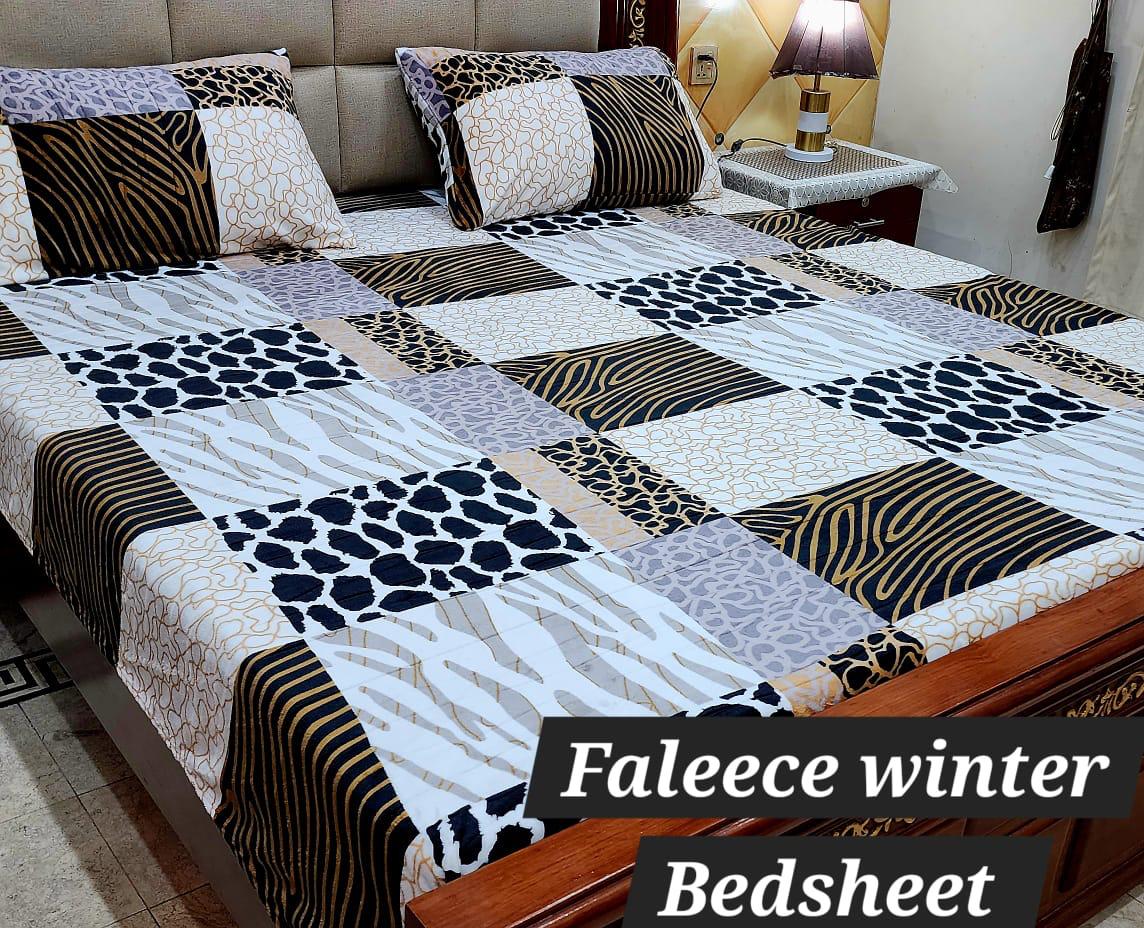 3 Piece King Size Bedsheet with Pillow Covers