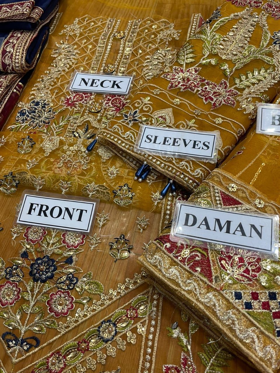 Organza Embroidered Suit