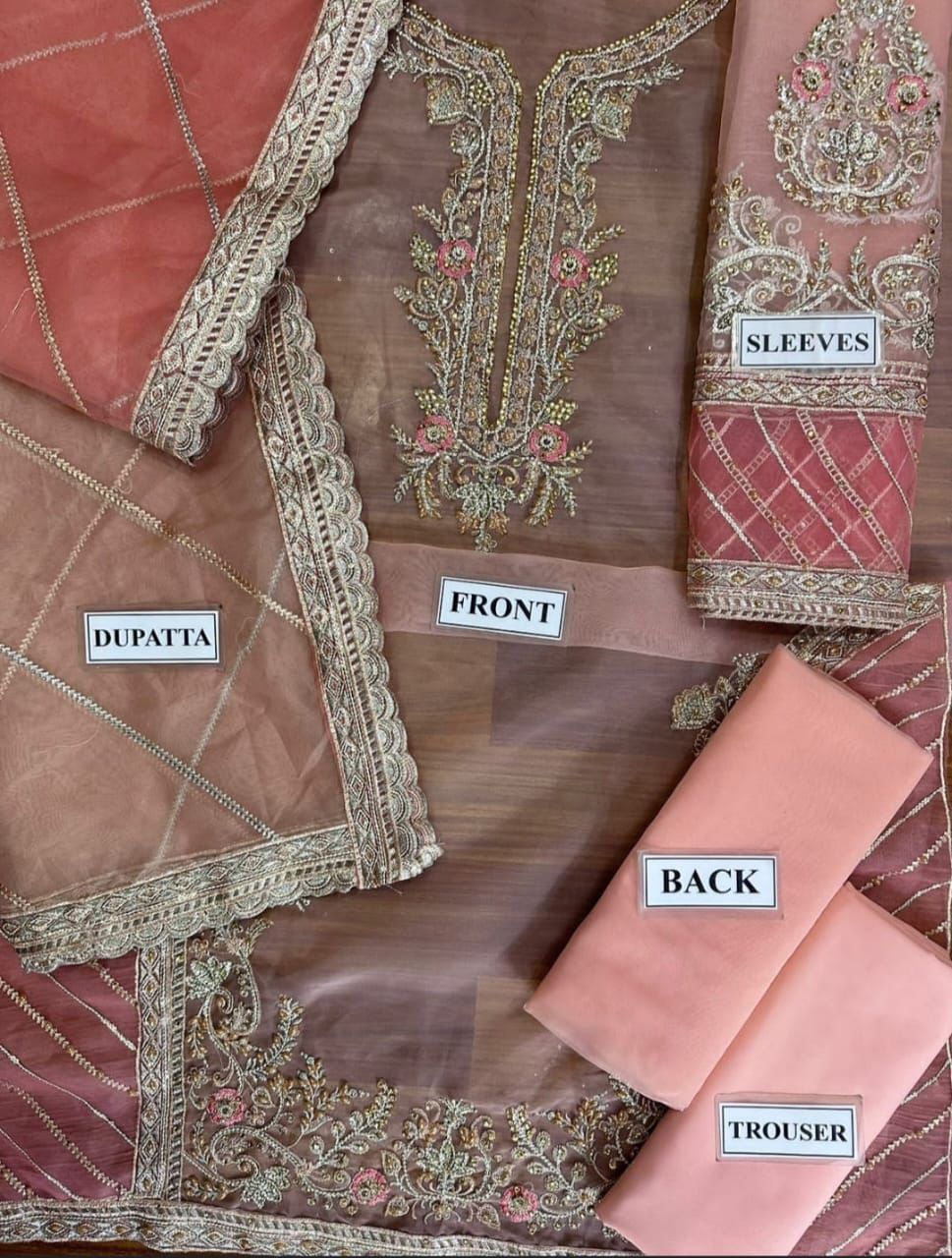 Organza Suits with Malai Trouser