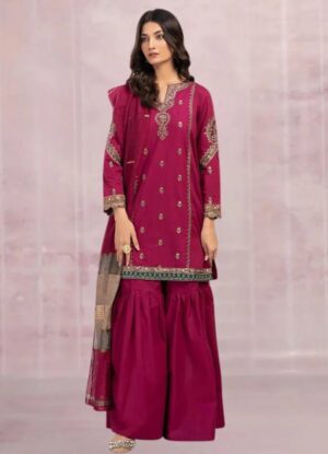 Dhanak – 3PC Embroidered Suit