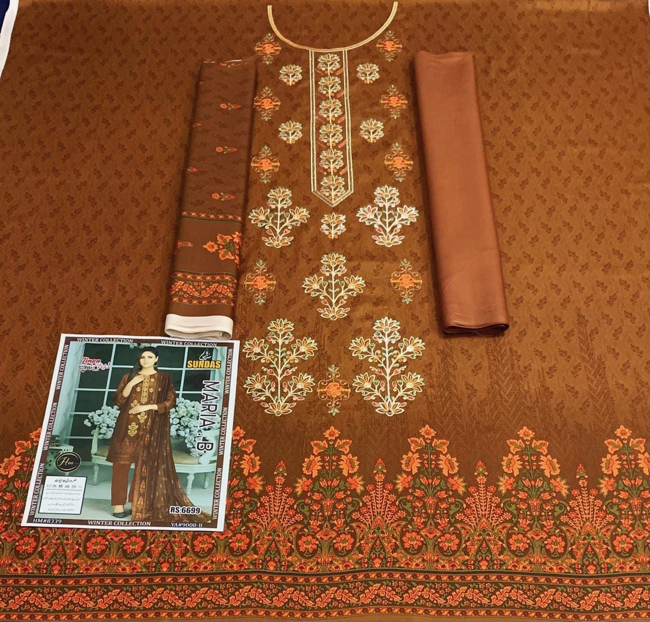 Linen 3PC suit Maria B