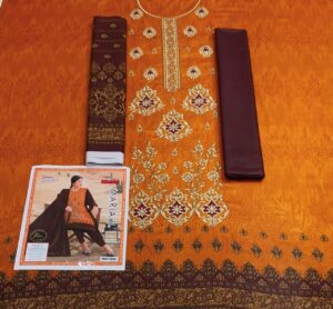 Linen 3PC digital dupatta