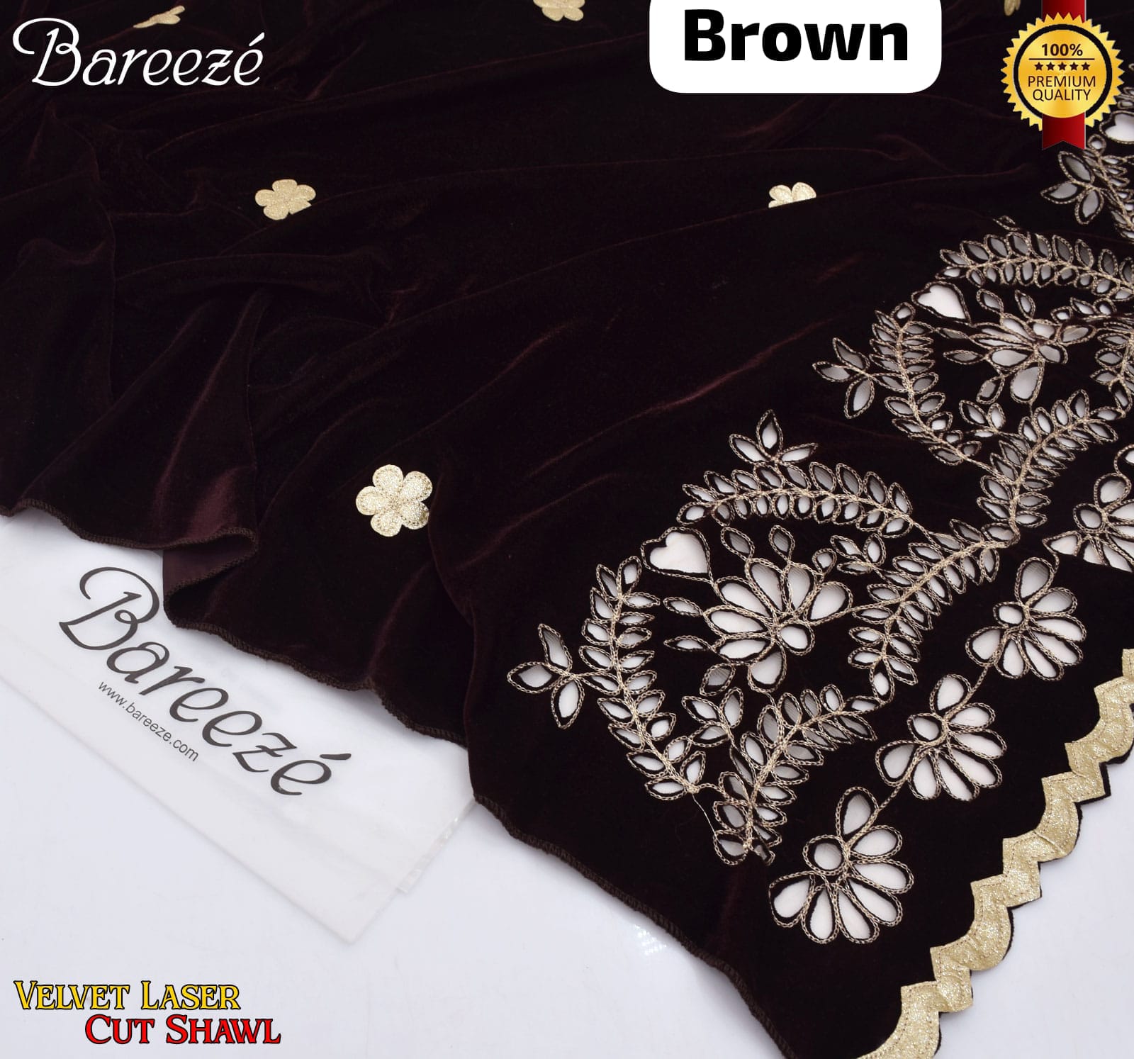 Bareeze soft velvet Shawl