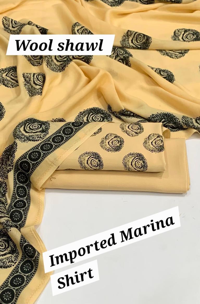 Marina Wool Dress with Shawl – Winter Collection