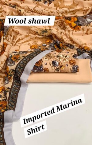 Digital Printed Marina Wool Suit – Women’s Winter Wear