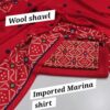 Women’s Wool Embroidered 3PC Dress – Marina Winter Collection